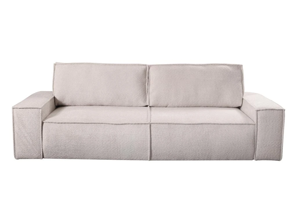 Canapé 4 Places Convertible En Tissu Bouclette Beige AMELIA De Pascal Morabito 2 Canapé 4 Places Convertible En Tissu Bouclette Beige AMELIA De Pascal Morabito – Image 2