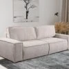 Canapé 4 Places Convertible En Tissu Bouclette Beige AMELIA De Pascal Morabito -Deco.fr Soldes Boutique canape 17976359