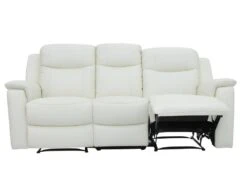Canapé 3 Places Relax EVASION En Cuir - Blanc Ivoire -Deco.fr Soldes Boutique canape 182125