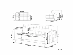 Canapé Convertible 3 Places En Velours Gris ABERDEEN 10 Canapé Convertible 3 Places En Velours Gris ABERDEEN -Deco.fr Soldes Boutique canape 18254395
