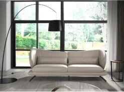 Canapé 3 Places En Cuir Et Coussins 6146 ANGEL CERDA