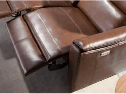 Canapé 2 Places En Cuir Brun Avec Relax 6165 ANGEL CERDA -Deco.fr Soldes Boutique canape 18426965