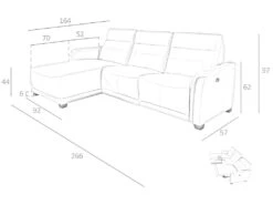 Chaise Longue En Cuir Et Mécanisme Relax 6155 ANGEL CERDA -Deco.fr Soldes Boutique canape 18427039