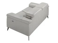 Canapé 2 Places Rembourré En Cuir Gris 6107 ANGEL CERDA -Deco.fr Soldes Boutique canape 18427161