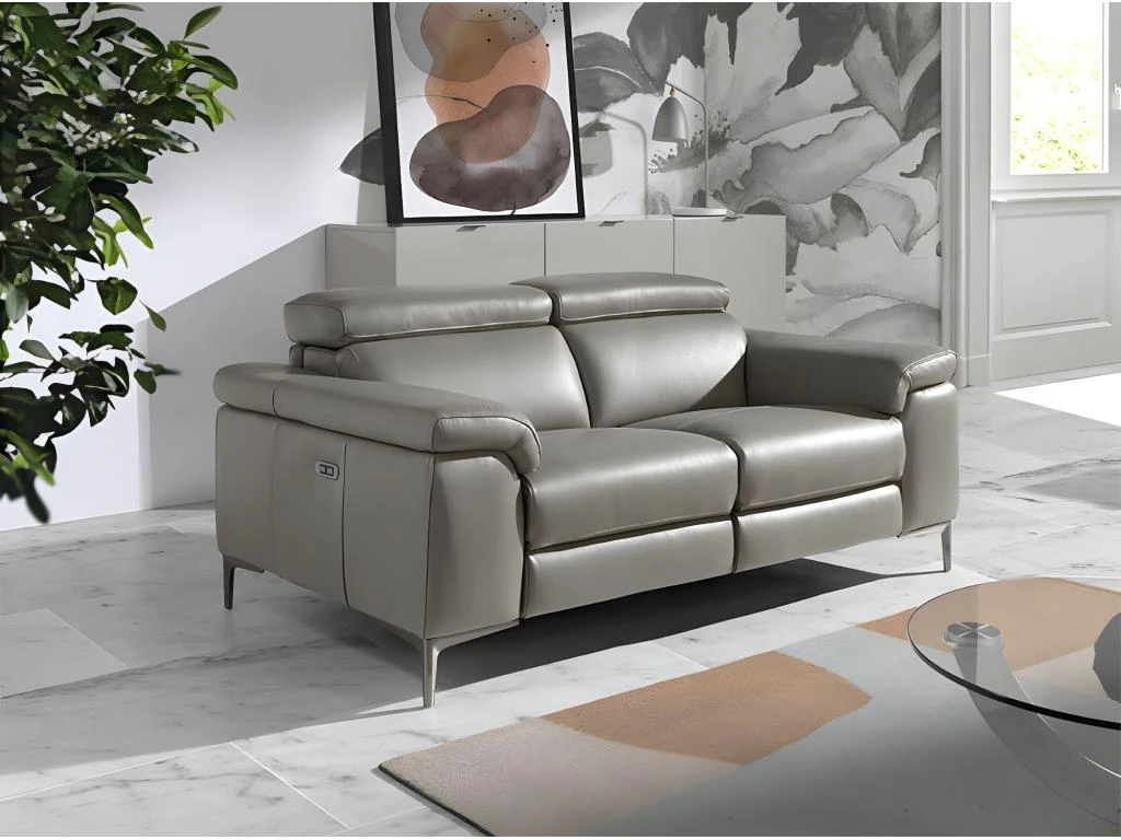 Canapé 2 Places En Cuir Avec Relax 6121 ANGEL CERDA 3 Canapé 2 Places En Cuir Avec Relax 6121 ANGEL CERDA – Image 3