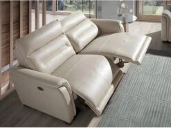Canapé 3 Places En Cuir Gris Et Relax 6158 ANGEL CERDA -Deco.fr Soldes Boutique canape 18427227