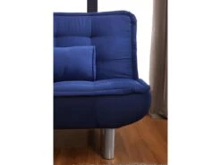 Ensemble Canapé Clic Clac MISHAN Bleu Avec Couette 220 X 240 Et 2 Oreillers -Deco.fr Soldes Boutique canape 18441225