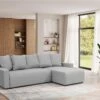 Canapé D'angle Convertible Et Réversible En Tissu Gris Clair LADAZIA 10 Canapé D'angle Convertible Et Réversible En Tissu Gris Clair LADAZIA -Deco.fr Soldes Boutique canape 18442039
