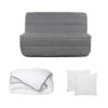 Ensemble Canapé BZ COWBOY II Gris Avec Couette 220 X 240 Et 2 Oreillers 10 Ensemble Canapé BZ COWBOY II Gris Avec Couette 220 X 240 Et 2 Oreillers -Deco.fr Soldes Boutique canape 18442383