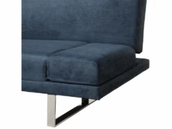Canapé Convertible 2 Places En Tissu Bleu Gris YORK -Deco.fr Soldes Boutique canape 18756599
