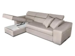 Canapé D'Angle ELONA Convertible En Tissu - Beige - Angle Gauche -Deco.fr Soldes Boutique canape 18796415