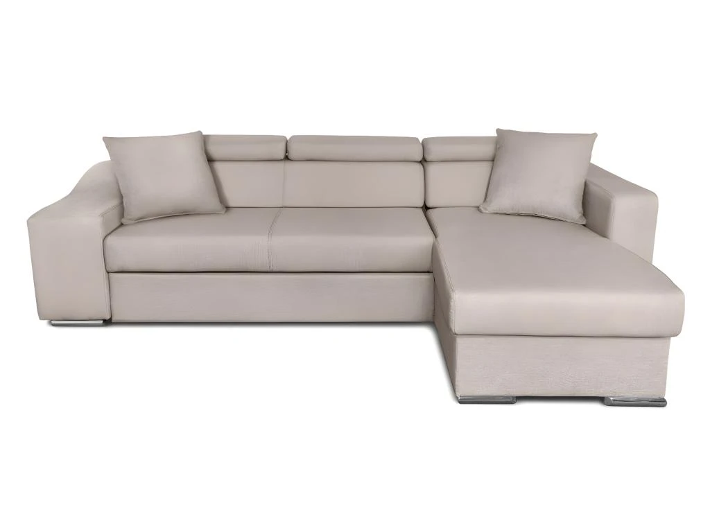 Canapé D'Angle ELONA Convertible En Tissu - Beige - Angle Droit 2 Canapé D'Angle ELONA Convertible En Tissu - Beige - Angle Droit – Image 2