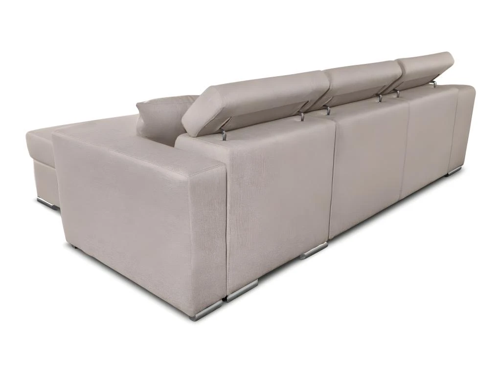 Canapé D'Angle ELONA Convertible En Tissu - Beige - Angle Droit 9 Canapé D'Angle ELONA Convertible En Tissu - Beige - Angle Droit – Image 9