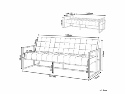 Canapé Convertible 3 Places En Velours Rose MARSTAL -Deco.fr Soldes Boutique canape 18854661