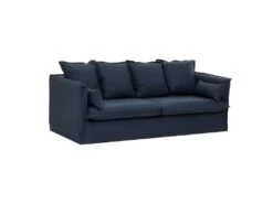 Canapé Convertible Odilon 3 Places Bleu - ATMOSPHERA