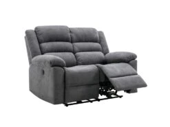 Canapé 2 Places Relax électrique En Tissu Gris BUROLO 14 Canapé 2 Places Relax électrique En Tissu Gris BUROLO -Deco.fr Soldes Boutique canape 18877967