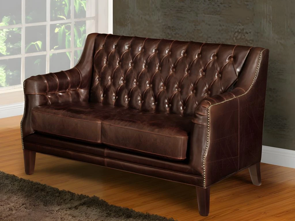 Fauteuil En Cuir COLBERT - Marron 14 Fauteuil En Cuir COLBERT - Marron – Image 14