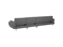 Canapé Angle Gauche Convertible En Tissu Gris Clair 5 Places Avec Pouf ABERDEEN 16 Canapé Angle Gauche Convertible En Tissu Gris Clair 5 Places Avec Pouf ABERDEEN -Deco.fr Soldes Boutique canape 19122641