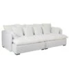 Canapé Design 11 Coussins "Beach" 292cm Blanc -Deco.fr Soldes Boutique canape 19135691