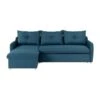 Canapé D'angle Convertible Et Réversible - 4 Places - Tissu Bleu Pétrole - L 238 X P 160 X H 89 Cm - OSTEN 11 Canapé D'angle Convertible Et Réversible - 4 Places - Tissu Bleu Pétrole - L 238 X P 160 X H 89 Cm - OSTEN -Deco.fr Soldes Boutique canape 19161345