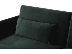 Canapé Clic Clac En Velours "Donia" - 203 X 81 X 83 Cm - 3 Places - Vert Foncé -Deco.fr Soldes Boutique canape 19211317