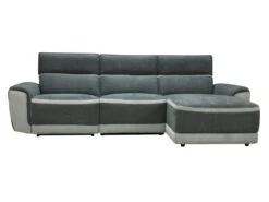 Canapé D'angle Droit Relax électrique En Tissu Gris Foncé ORIETTO 15 Canapé D'angle Droit Relax électrique En Tissu Gris Foncé ORIETTO -Deco.fr Soldes Boutique canape 19586039