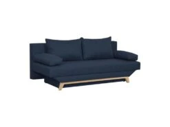 TEIJO Banquette Convertible 3 Places Avec Coffre De Rangement - Tissu Bleu - L 190 X P 84 X H 92 Cm -Deco.fr Soldes Boutique canape 19718633