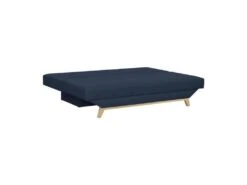TEIJO Banquette Convertible 3 Places Avec Coffre De Rangement - Tissu Bleu - L 190 X P 84 X H 92 Cm -Deco.fr Soldes Boutique canape 19718637