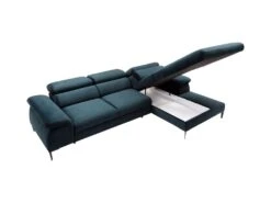 Canapé D'angle Droit Convertible En Velours Bleu Nuit SEPINA De Pascal Morabito 16 Canapé D'angle Droit Convertible En Velours Bleu Nuit SEPINA De Pascal Morabito -Deco.fr Soldes Boutique canape 19768947