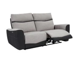 Canapé 3 Places Relax électrique En Tissu Gris Et Anthracite DAMON 12 Canapé 3 Places Relax électrique En Tissu Gris Et Anthracite DAMON -Deco.fr Soldes Boutique canape 19946603