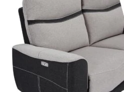 Canapé 3 Places Relax électrique En Tissu Gris Et Anthracite DAMON 14 Canapé 3 Places Relax électrique En Tissu Gris Et Anthracite DAMON -Deco.fr Soldes Boutique canape 19946607