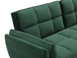 Canapé 3 Places Convertible Clic-clac En Velours Vert GULCAN 14 Canapé 3 Places Convertible Clic-clac En Velours Vert GULCAN -Deco.fr Soldes Boutique canape 19964389
