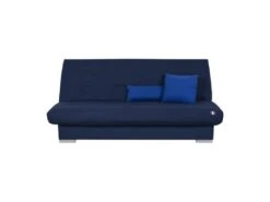 Banquette Clic Clac 3 Places KYLIAN - Tissu Bleu - L 192 X P 97 X H 90 Cm - Couchage 120x190 Cm - Fabriqué En France