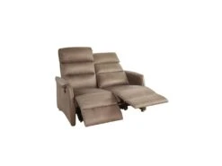 Canapé Relax électrique 2 Places Marron Cendré - SOFTY