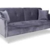 Canapé Convertible Clic-clac 3 Places Carla Velours Gris -Deco.fr Soldes Boutique canape 20006357