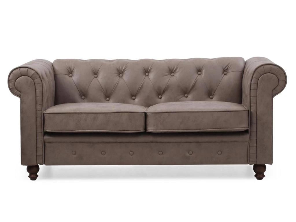 Grand Canapé 2 Places Chesterfield Vintage 1 Grand Canapé 2 Places Chesterfield Vintage