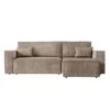 CLARISSE - Canapé D'angle Convertible Réversible Avec Coffre En Velours Côtelé - Taupe 20 CLARISSE - Canapé D'angle Convertible Réversible Avec Coffre En Velours Côtelé - Taupe -Deco.fr Soldes Boutique canape 20127811