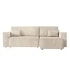 CLARISSE - Canapé D'angle Convertible Réversible Avec Coffre En Velours Côtelé - Beige 14 CLARISSE - Canapé D'angle Convertible Réversible Avec Coffre En Velours Côtelé - Beige -Deco.fr Soldes Boutique canape 20127831