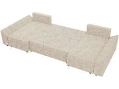 Canapé Panoramique "Vaugirard" En Velours Côtelé - 5 Places - Beige -Deco.fr Soldes Boutique canape 20940687