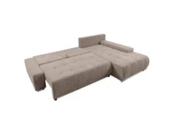 Canapé D'angle Convertible Droit 4 Places Coffre Jonas Velours Côtelé Taupe 7 Canapé D'angle Convertible Droit 4 Places Coffre Jonas Velours Côtelé Taupe -Deco.fr Soldes Boutique canape 20941663