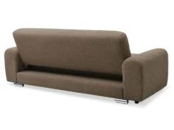 Canapé-lit Clic-clac 3 Places Confort Lucille Tissu Bouclette Taupe -Deco.fr Soldes Boutique canape 21134027