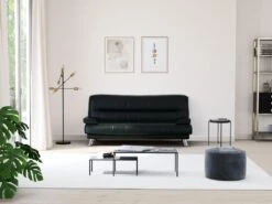 Canapé Convertible Clic-clac MAXIME En Simili - Noir