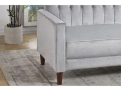 LIVERPOOL - Canapé Convertible En Velours Gris Clair 14 LIVERPOOL - Canapé Convertible En Velours Gris Clair -Deco.fr Soldes Boutique canape 21270175