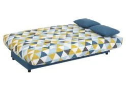 Canapé Convertible Clic-clac En Tissu SALOON Avec Coffre De Rangement - Bleu Imprimé GRAPHIC 15 Canapé Convertible Clic-clac En Tissu SALOON Avec Coffre De Rangement - Bleu Imprimé GRAPHIC -Deco.fr Soldes Boutique canape 219185