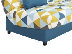 Canapé Convertible Clic-clac En Tissu SALOON Avec Coffre De Rangement - Bleu Imprimé GRAPHIC 19 Canapé Convertible Clic-clac En Tissu SALOON Avec Coffre De Rangement - Bleu Imprimé GRAPHIC -Deco.fr Soldes Boutique canape 219197