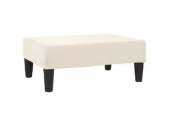 Canapé-lit à 2 Places Avec Repose-pied Crème Similicuir -Deco.fr Soldes Boutique canape 21994723