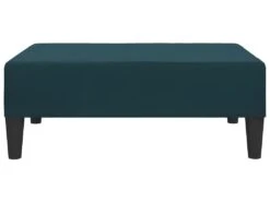 Canapé-lit 2 Places 2 Oreillers Et Repose-pied Bleu Velours -Deco.fr Soldes Boutique canape 21995161