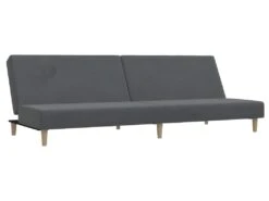 Canapé-lit à 2 Places Gris Clair Tissu -Deco.fr Soldes Boutique canape 21995545