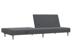 Canapé-lit à 2 Places Gris Clair Tissu -Deco.fr Soldes Boutique canape 21995551