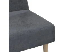 Canapé-lit à 2 Places Gris Clair Tissu -Deco.fr Soldes Boutique canape 21995559